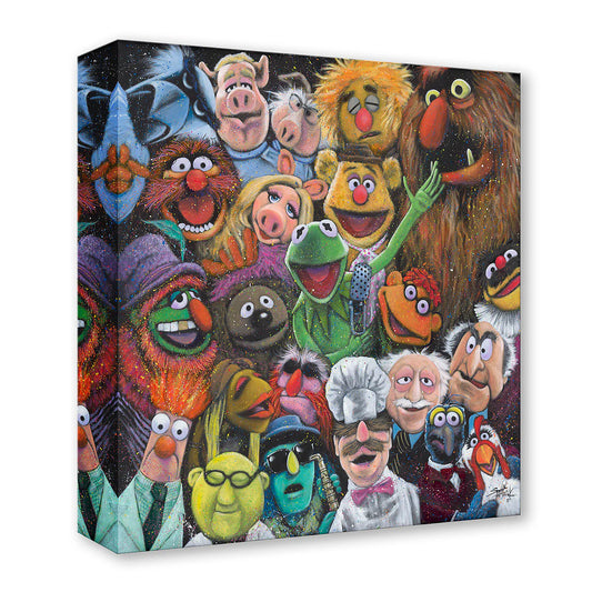 The Muppets Walt Disney Fine Art Stephen Fishwick Limited Edition of 1500 Treasures on Canvas Print TOC "The Gangs All Here"