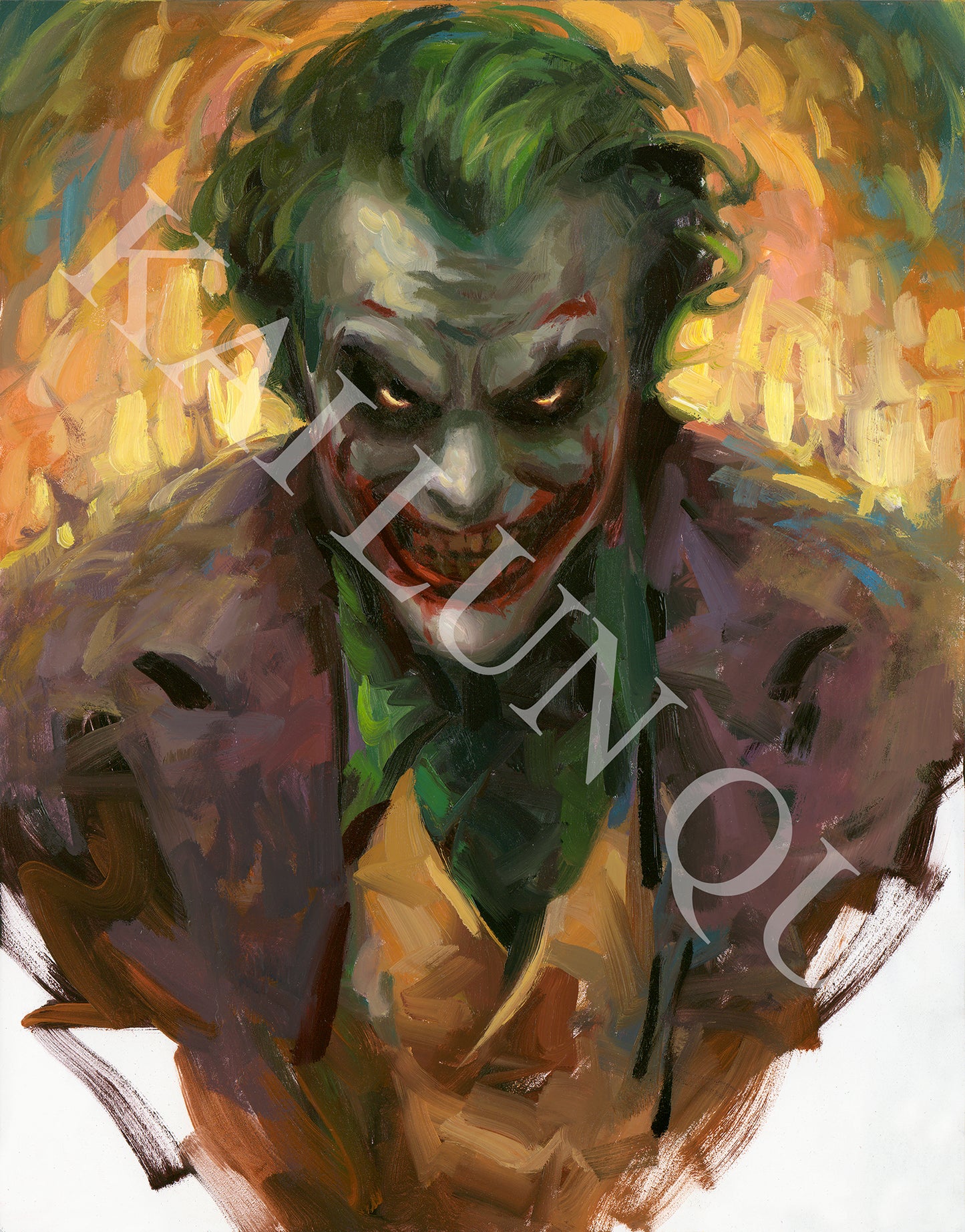 The Joker from Batman Kai Lun Qu SIGNED Limited Edition Paper Print - Choose Your Edition