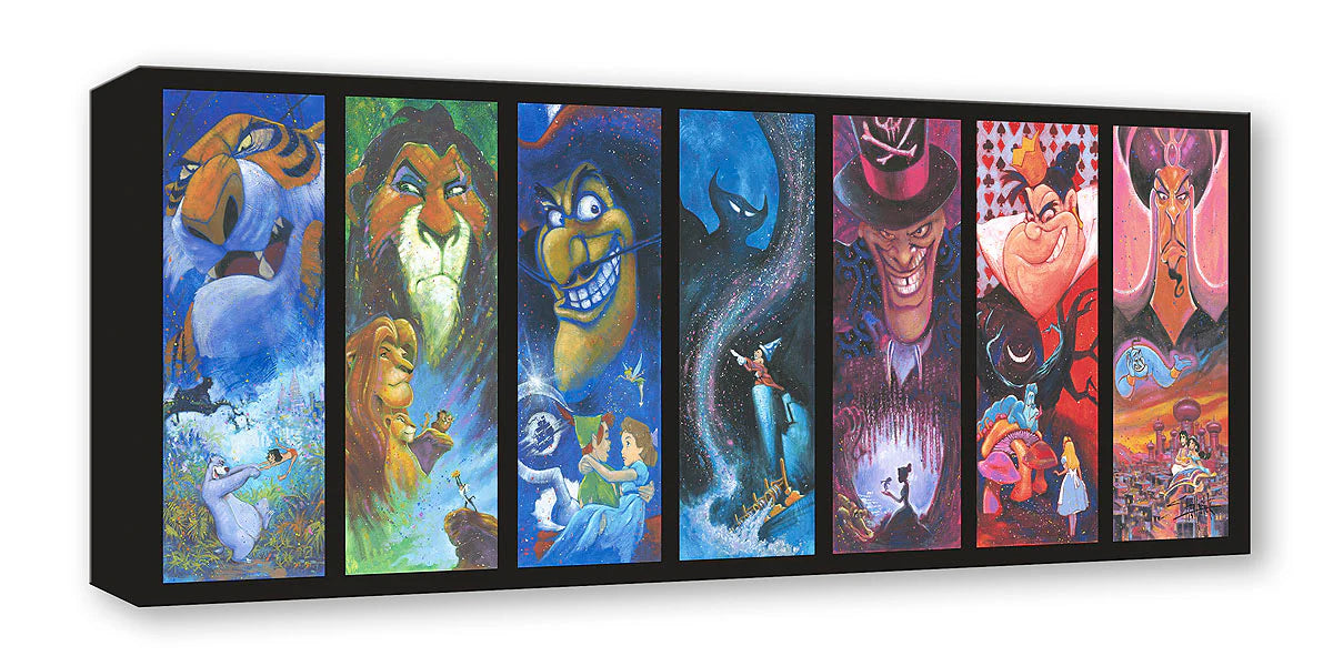 Disney Villains Walt Disney Fine Art Stephen Fishwick Limited Edition ...