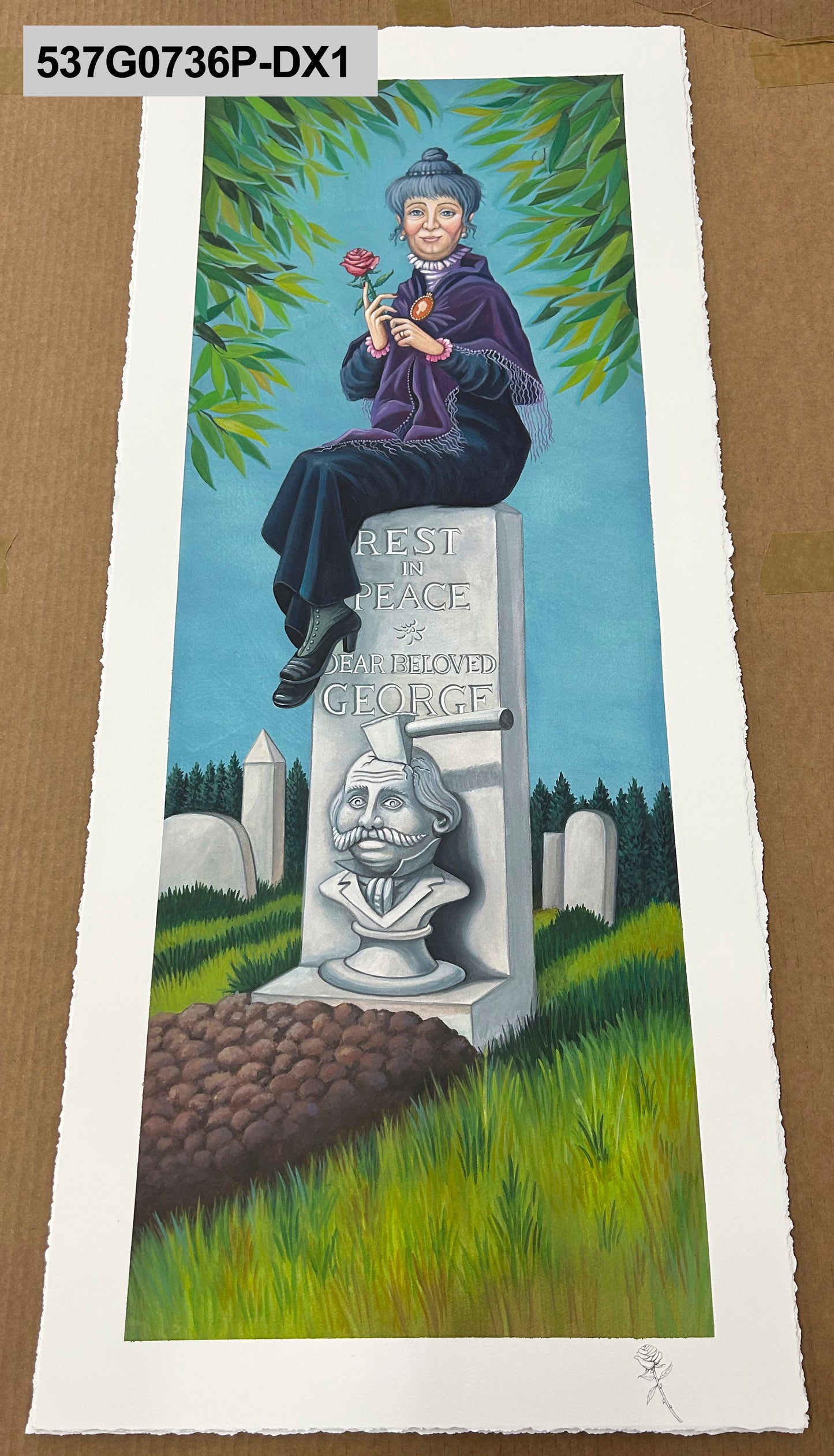Haunted Mansion SET OF 4 Walt Disney Fine Art Michelle St. Laurent Signed Limited Edition of 25 Prints on Paper - The Portrait Series - PREMIERE ED