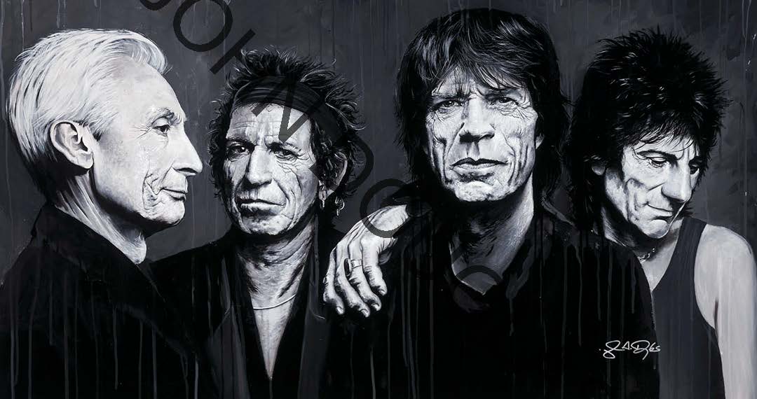 John Douglas SIGNED Drummer for Aerosmith Limited Edition Canvas Print of The Rolling Stones - Choose Your Edition