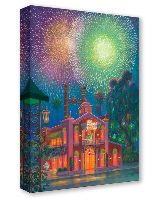 The Princess and the Frog Walt Disney Fine Art Michael Humphries Ltd Ed of 1500 TOC Treasures on Canvas Print "Tiana's Restaurant"