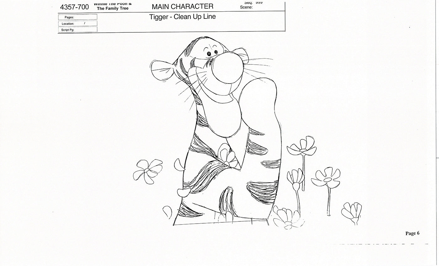 Tigger Movie Winnie the Pooh Disney Production Model COPY Animator Estate TM02