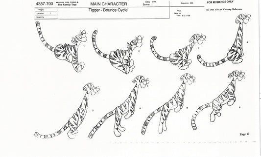 Tigger Movie Winnie the Pooh Disney Production Model COPY Animator Estate TM13