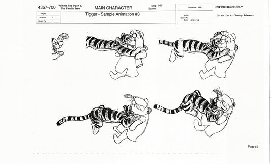 Tigger Movie Winnie the Pooh Disney Production Model COPY Animator Estate TM47