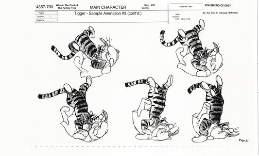 Tigger Movie Winnie the Pooh Disney Production Model COPY Animator Estate TM48