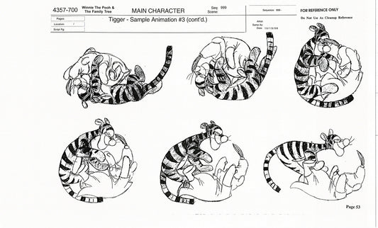 Tigger Movie Winnie the Pooh Disney Production Model COPY Animator Estate TM50