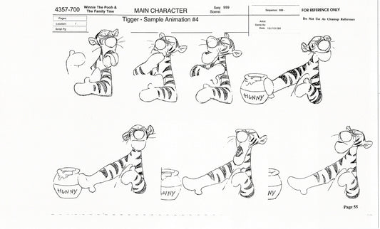 Tigger Movie Winnie the Pooh Disney Production Model COPY Animator Estate TM52
