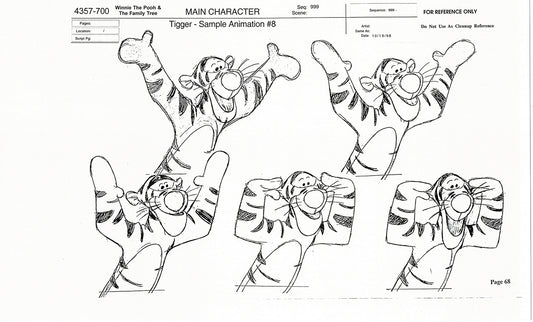 Tigger Movie Winnie the Pooh Disney Production Model COPY Animator Estate TM66