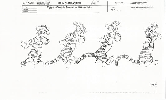 Tigger Movie Winnie the Pooh Disney Production Model COPY Animator Estate TM80