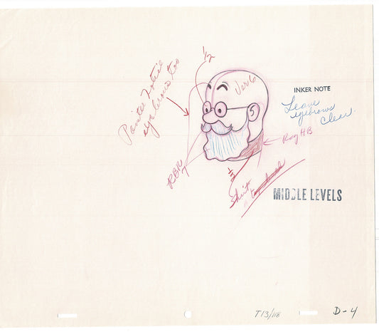 Tintin Adventures of Cartoon Animation Cel Drawings Lot of 2 Herge 1957 to 1964 G-01