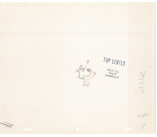 Tintin Adventures of Cartoon Animation Cel Drawings Lot of 2 Herge 1957 to 1964 G-03