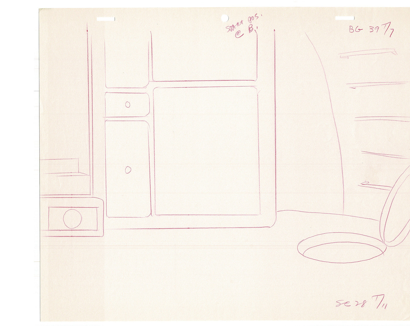 Tintin Adventures of Cartoon Animation Cel Drawing Herge 1957 to 1964 F-25