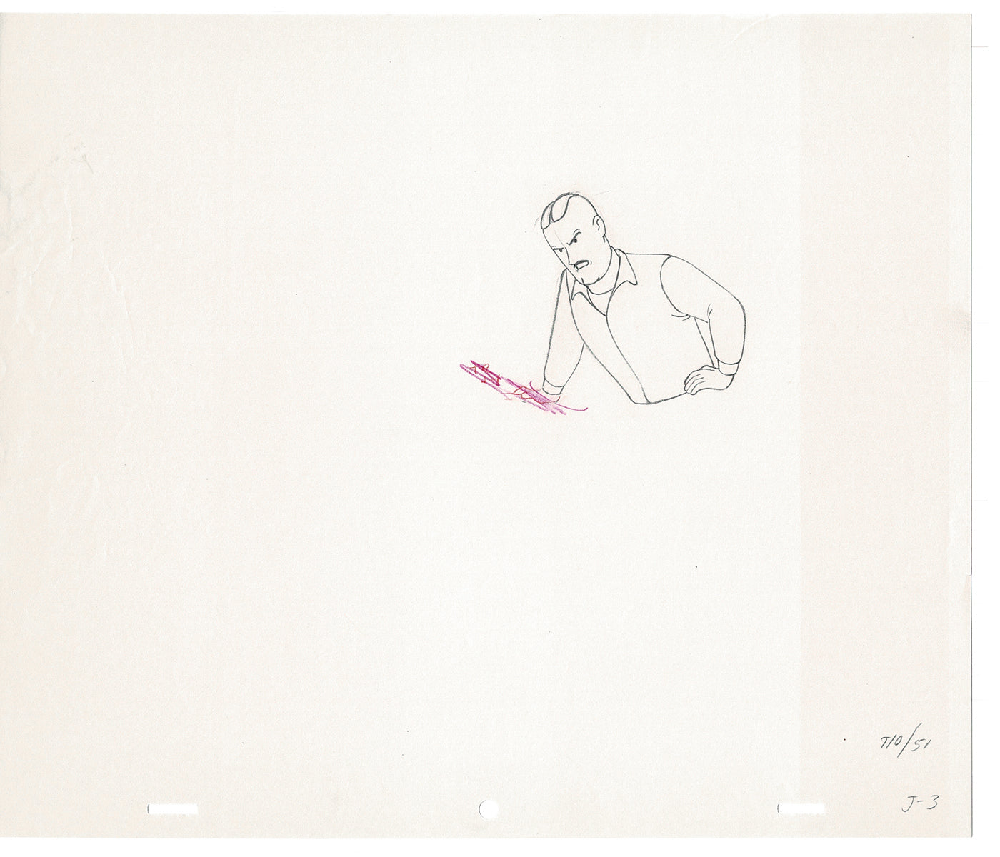 Tintin Adventures of Cartoon Animation Cel Drawing Herge 1957 to 1964 E11