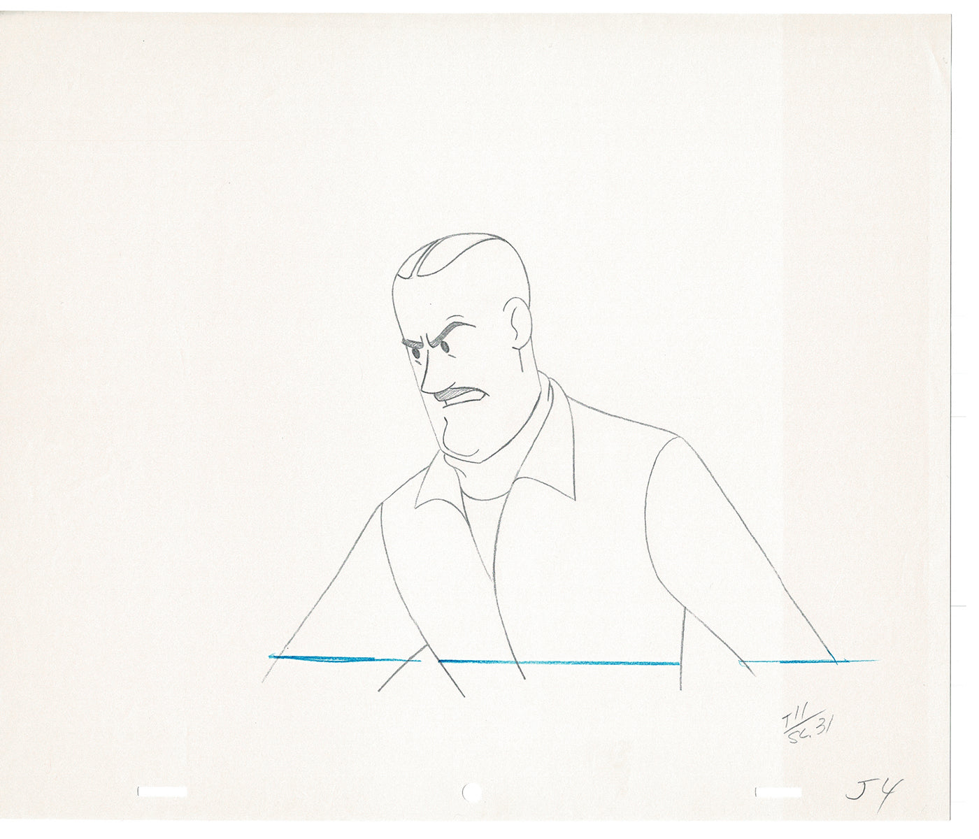 Tintin Adventures of Cartoon Animation Cel Drawing Herge 1957 to 1964 E14