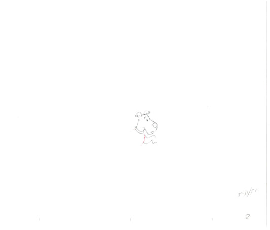 Herge Adventures of TinTin Cartoon Animation Cel Drawing 1957 to 1964 C-46