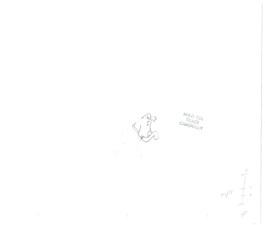 Herge Adventures of TinTin Cartoon Animation Cel Drawing 1957 to 1964 C-48