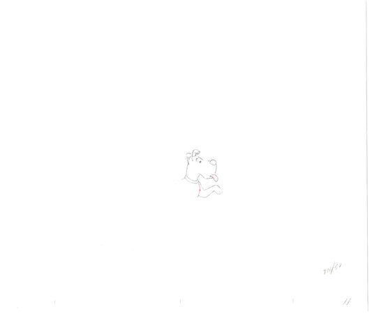 Herge Adventures of TinTin Cartoon Animation Cel Drawing 1957 to 1964 D-55