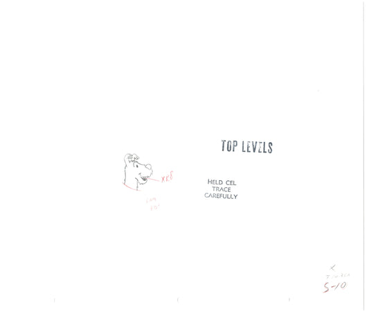 Herge Adventures of TinTin Cartoon Animation Cel Drawing 1957 to 1964 D-66