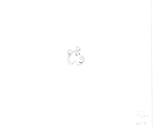 Herge Adventures of TinTin Cartoon Animation Cel Drawing 1957 to 1964 D-76