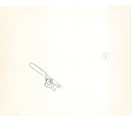 Tom & Jerry 2 LOT of Cartoon Animation Cel Drawings Anime Prop from Filmation 1980-82 JD-07