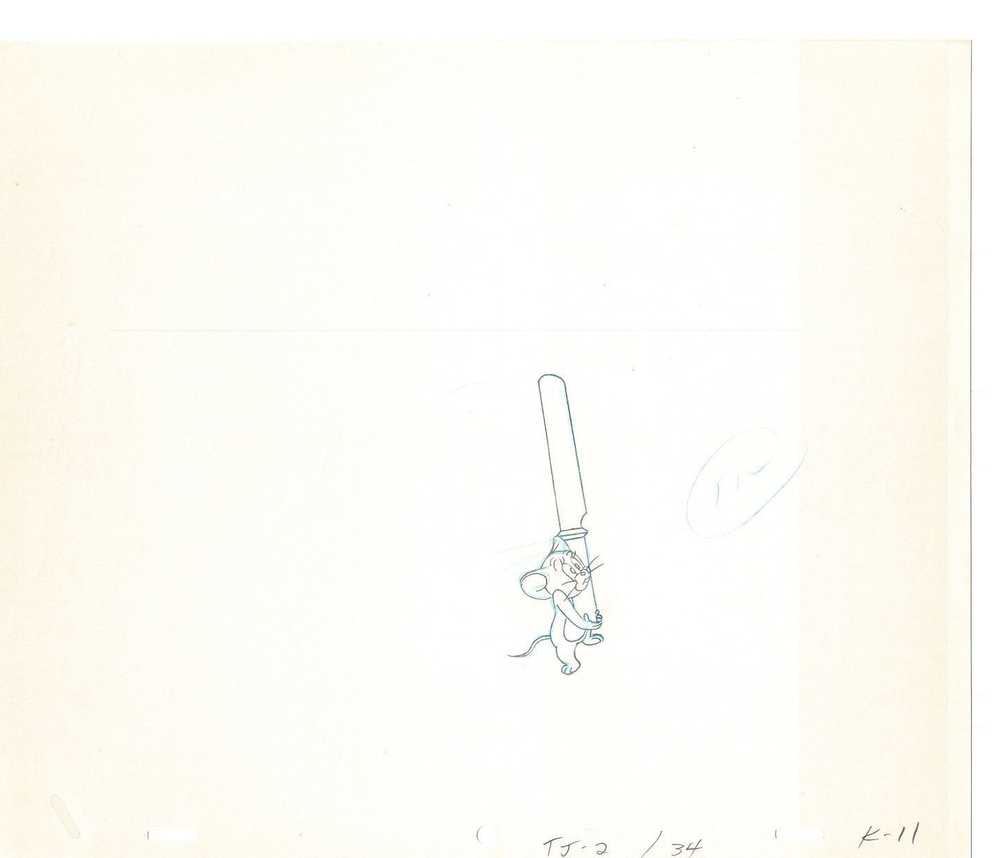 Tom & Jerry 2 LOT of Cartoon Animation Cel Drawings Anime Prop from Filmation 1980-82 JD-13