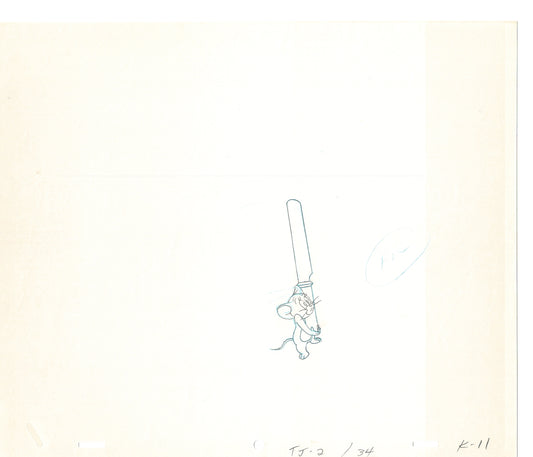 Tom & Jerry 2 LOT of Cartoon Animation Cel Drawings Anime Prop from Filmation 1980-82 JD-13