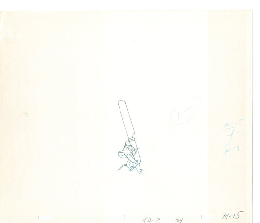 Tom & Jerry 2 LOT of Cartoon Animation Cel Drawings Anime Prop from Filmation 1980-82 JD-17
