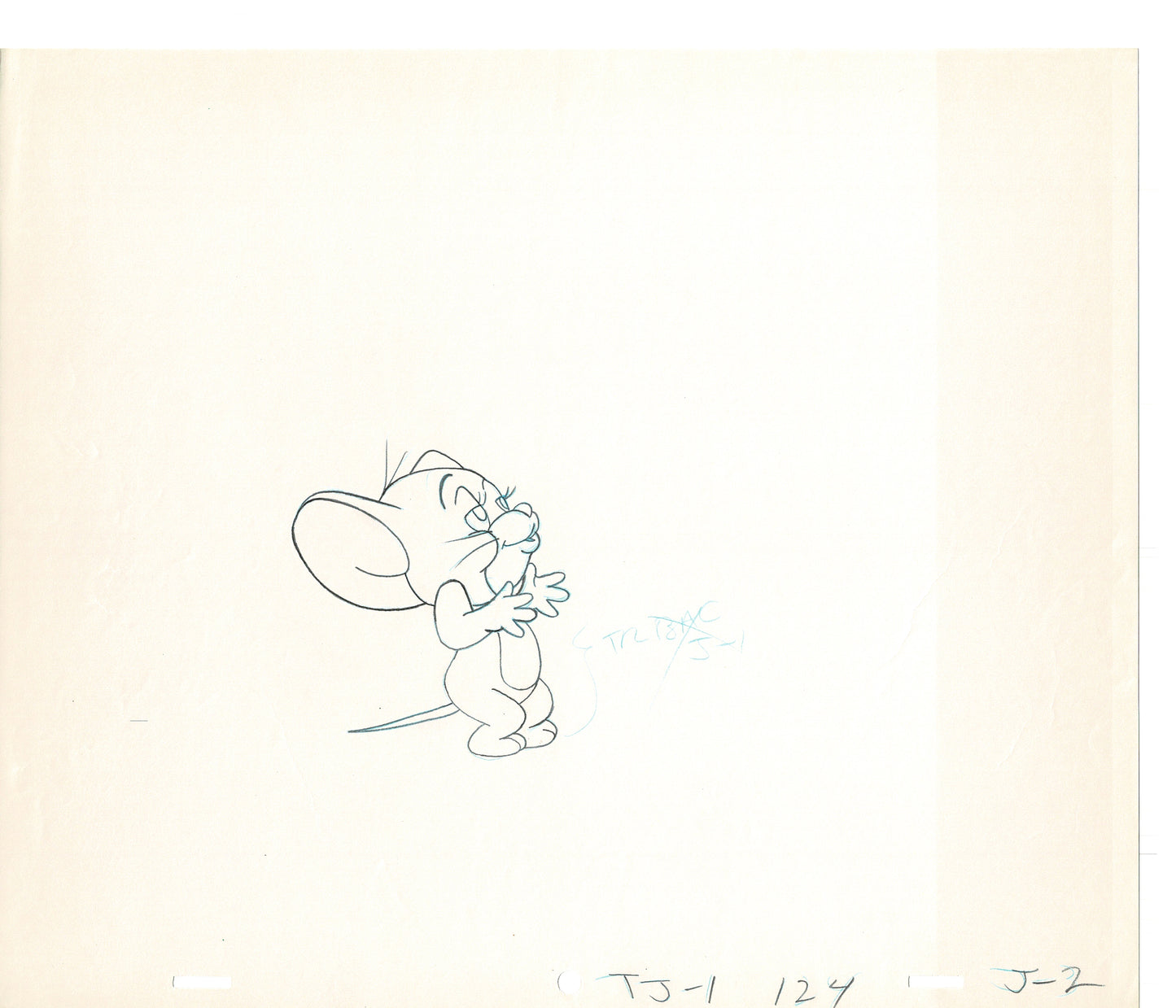 Tom & Jerry 2 LOT of Cartoon Animation Cel Drawings Anime Prop from Filmation 1980-82 OD-01