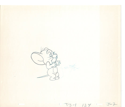 Tom & Jerry 2 LOT of Cartoon Animation Cel Drawings Anime Prop from Filmation 1980-82 OD-01