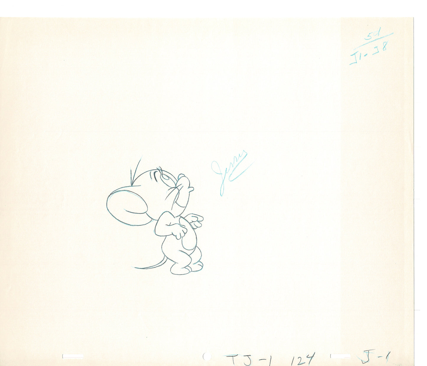 Tom & Jerry 2 LOT of Cartoon Animation Cel Drawings Anime Prop from Filmation 1980-82 OD-03