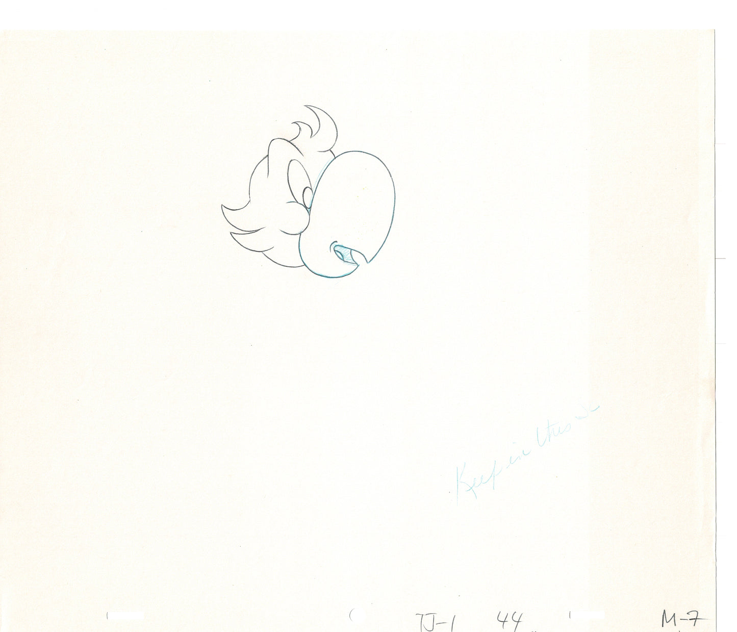Tom & Jerry 2 LOT of Cartoon Animation Cel Drawings Anime Prop from Filmation 1980-82 OD-07