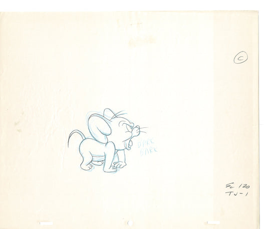 Tom & Jerry 2 LOT of Cartoon Animation Cel Drawings Anime Prop from Filmation 1980-82 OD-09