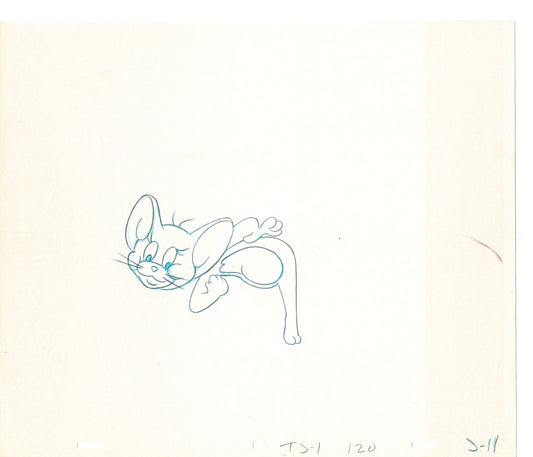 Tom & Jerry 2 LOT of Cartoon Animation Cel Drawings Anime Prop from Filmation 1980-82 OD-17
