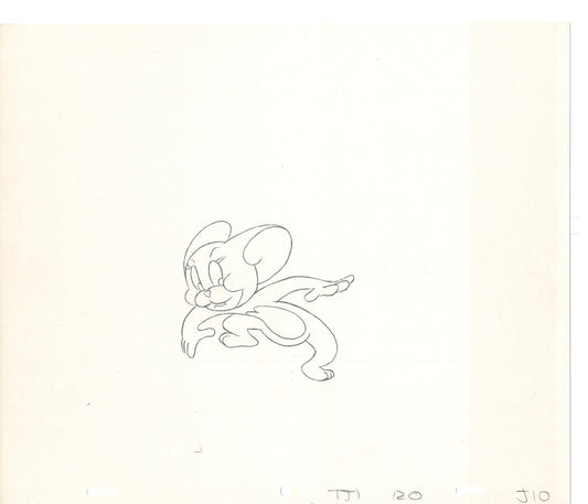 Tom & Jerry 2 LOT of Cartoon Animation Cel Drawings Anime Prop from Filmation 1980-82 OD-19