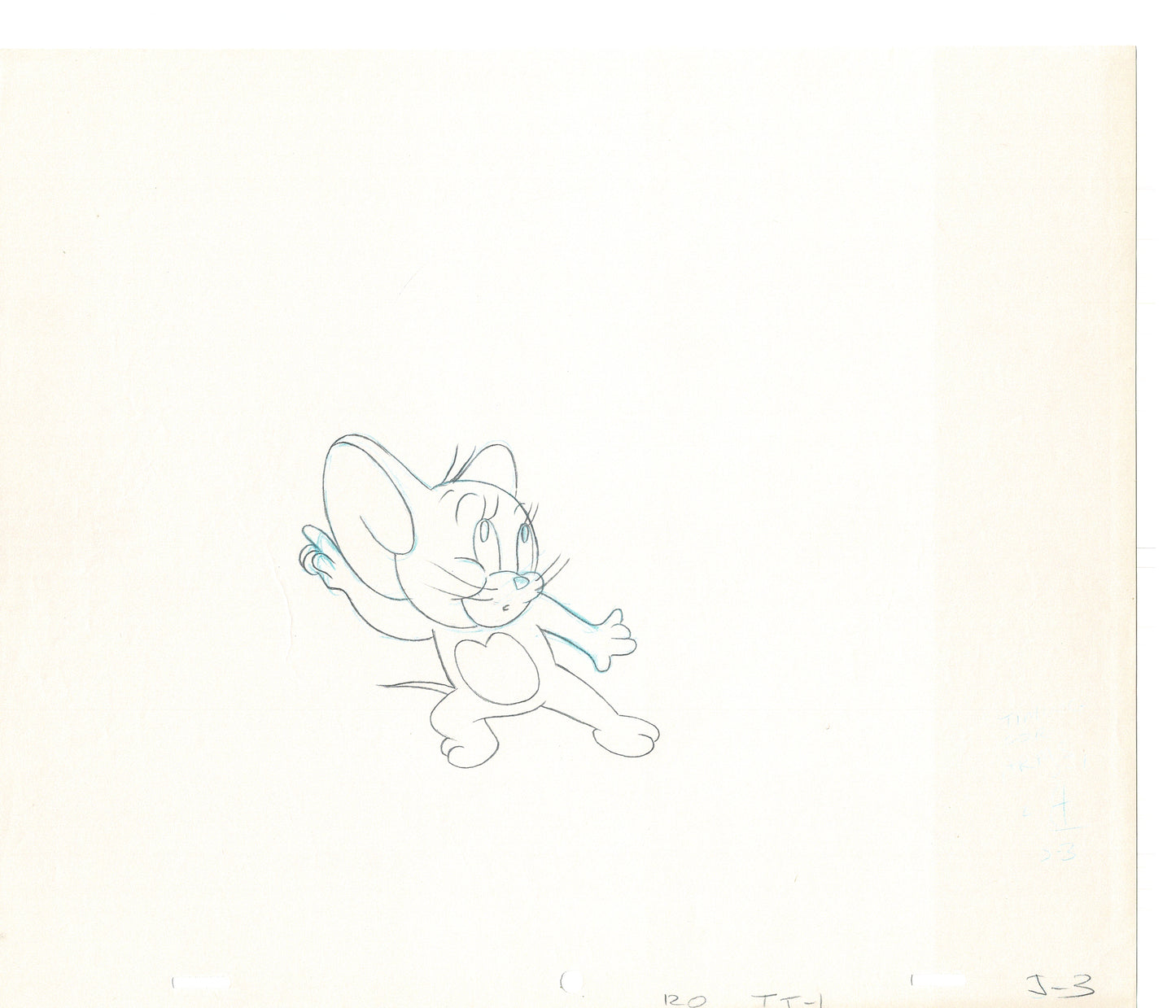 Tom & Jerry 2 LOT of Cartoon Animation Cel Drawings Anime Prop from Filmation 1980-82 OD-31