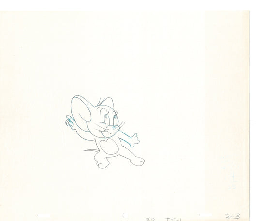 Tom & Jerry 2 LOT of Cartoon Animation Cel Drawings Anime Prop from Filmation 1980-82 OD-31