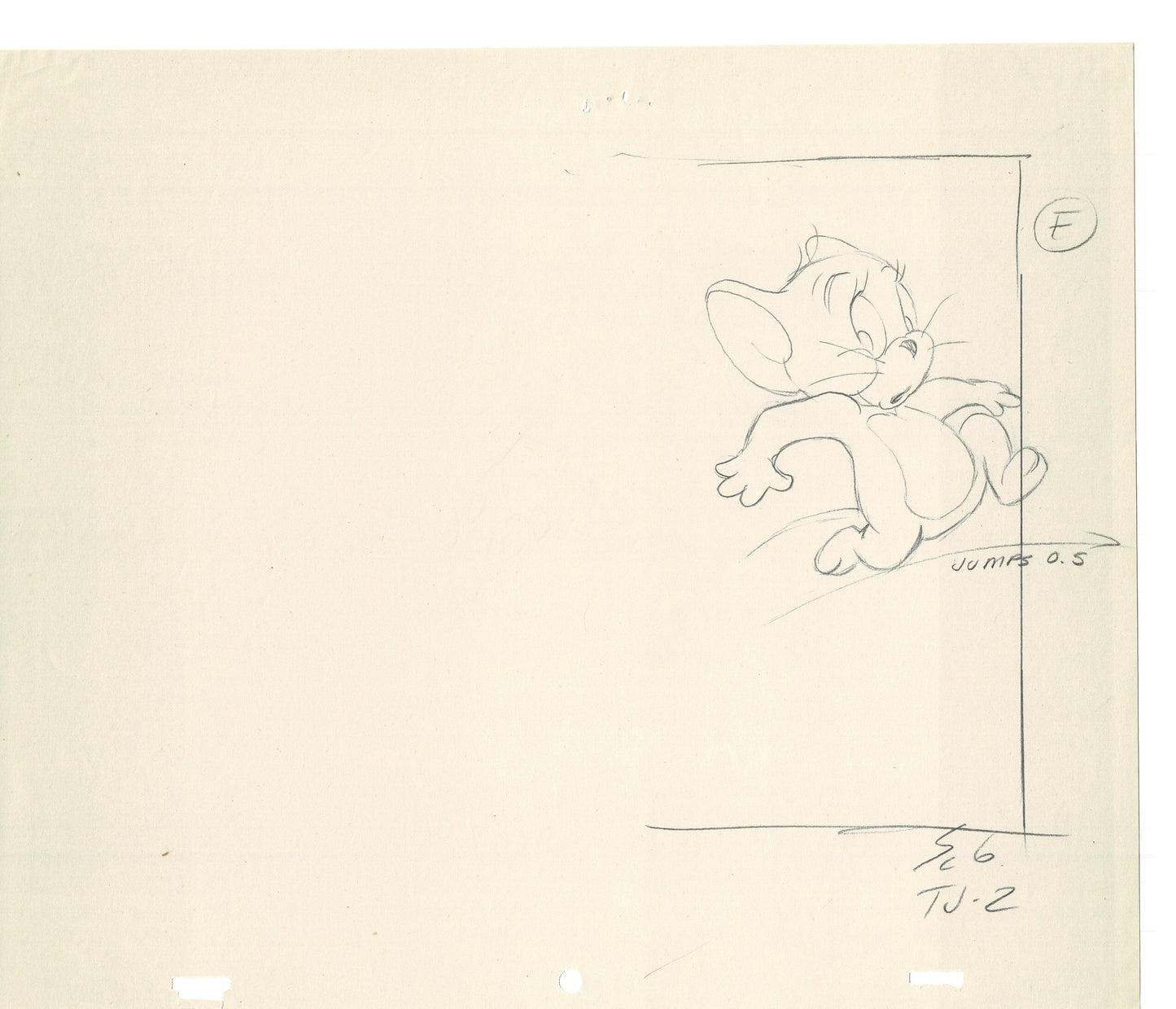 Tom & Jerry 2 LOT of Cartoon Animation Cel Drawings Anime Prop from Filmation 1980-82 OD-45