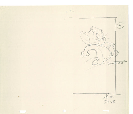 Tom & Jerry 2 LOT of Cartoon Animation Cel Drawings Anime Prop from Filmation 1980-82 OD-45