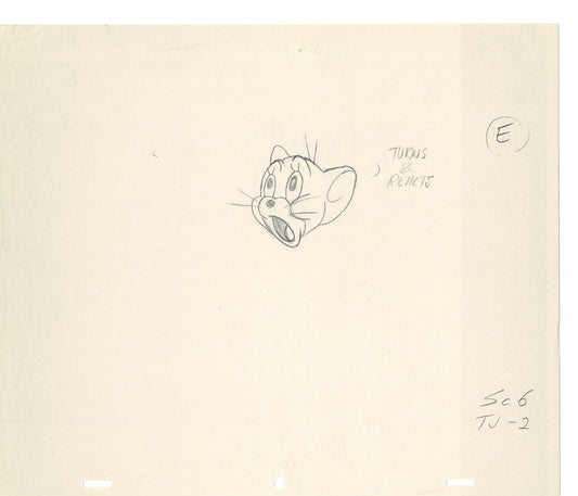 Tom & Jerry 2 LOT of Cartoon Animation Cel Drawings Anime Prop from Filmation 1980-82 OD-47
