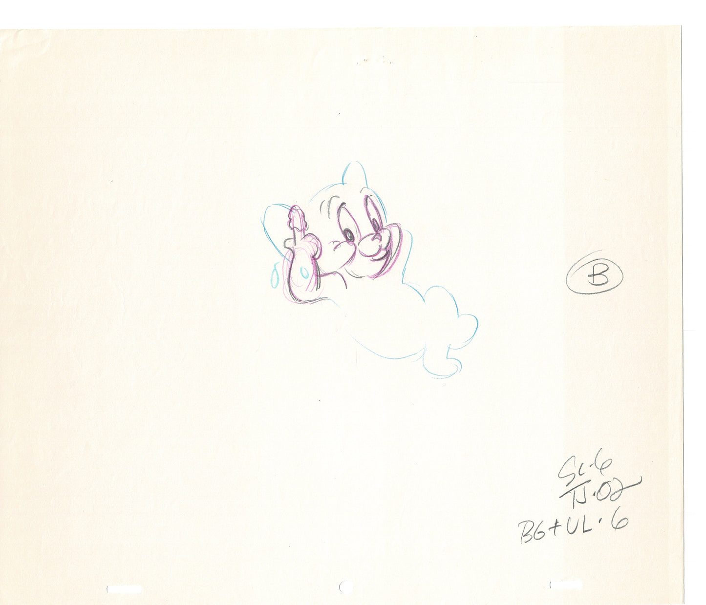 Tom & Jerry 2 LOT of Cartoon Animation Cel Drawings Anime Prop from Filmation 1980-82 OD-49