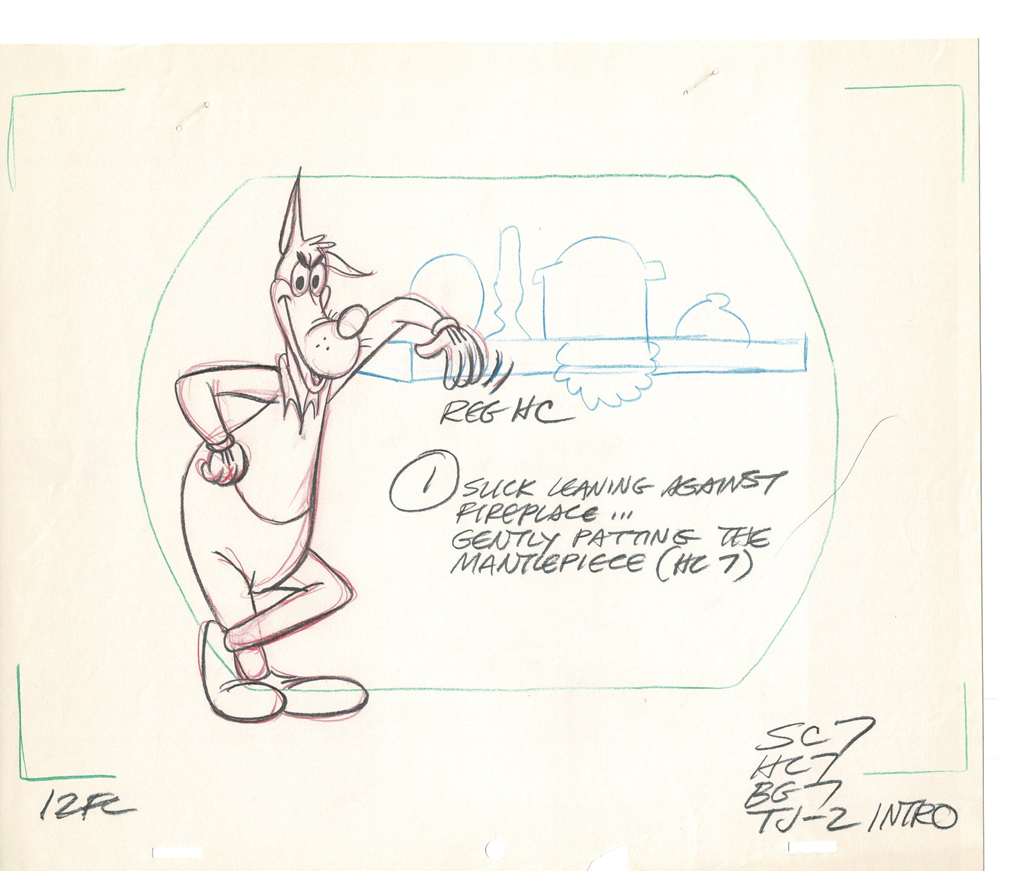 Tom & Jerry 2 LOT of Cartoon Animation Cel Drawings Anime Prop from Filmation 1980-82 TD-11