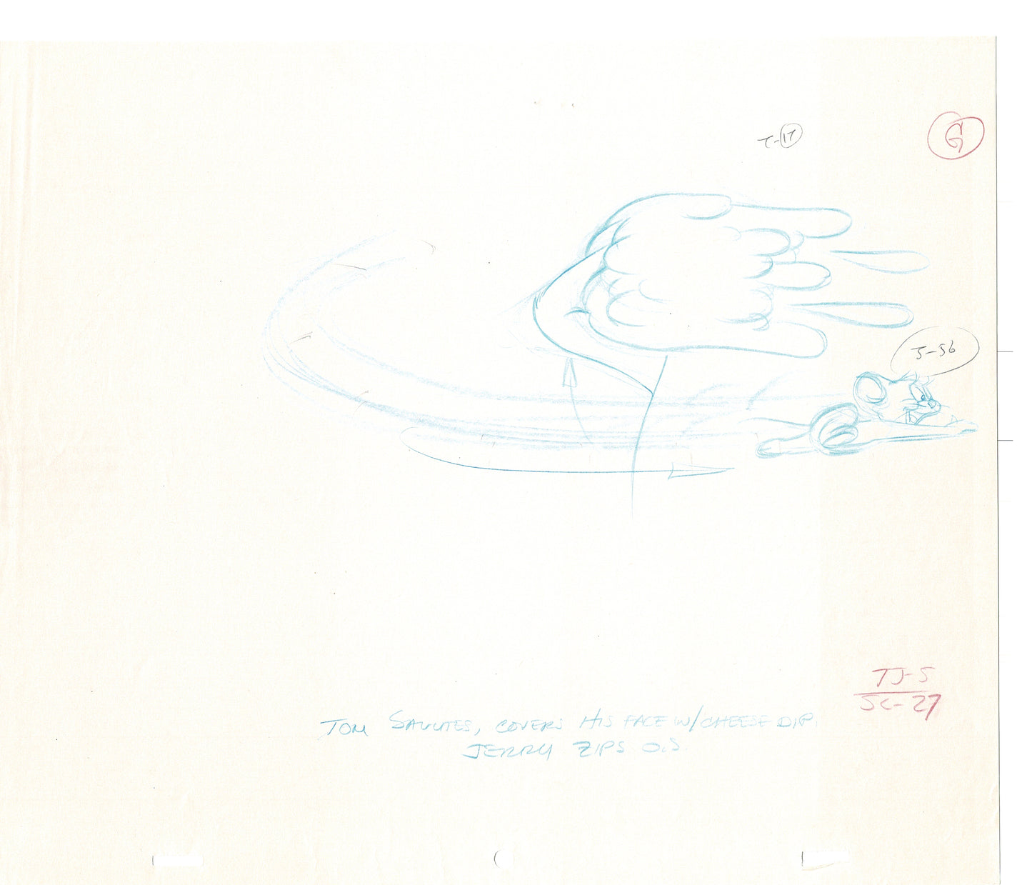 Tom & Jerry 2 LOT of Cartoon Animation Cel Drawings Anime Prop from Filmation 1980-82 TD-25