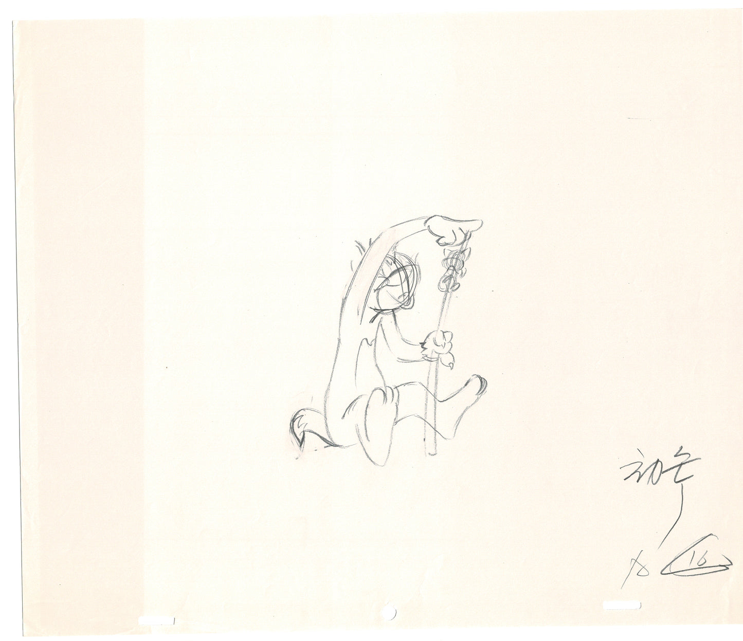 TOM AND JERRY The Movie Original Production Drawing Hanna Barbera 1992 Drawn by and from Estate of Animator Phil Babet b3