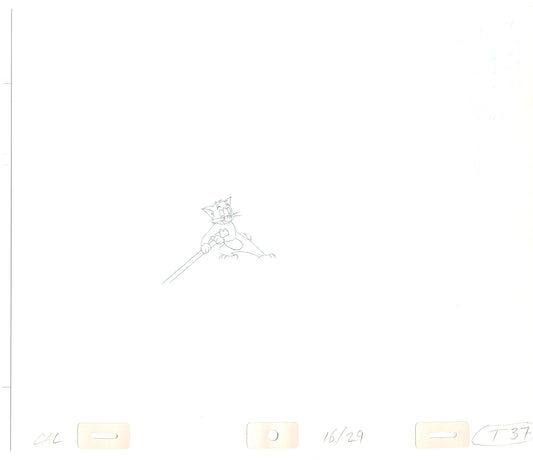 TOM AND JERRY The Movie Original Production Drawing Hanna Barbera 1992 Drawn by and from Estate of Animator Phil Babet b5