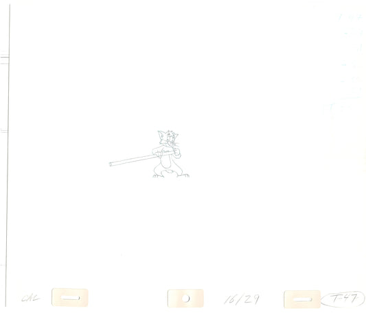 TOM AND JERRY The Movie Original Production Drawing Hanna Barbera 1992 Drawn by and from Estate of Animator Phil Babet b8