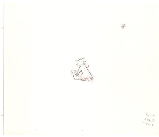 TOM AND JERRY The Movie Original Production Drawing Hanna Barbera 1992 Drawn by and from Estate of Animator Phil Babet b11