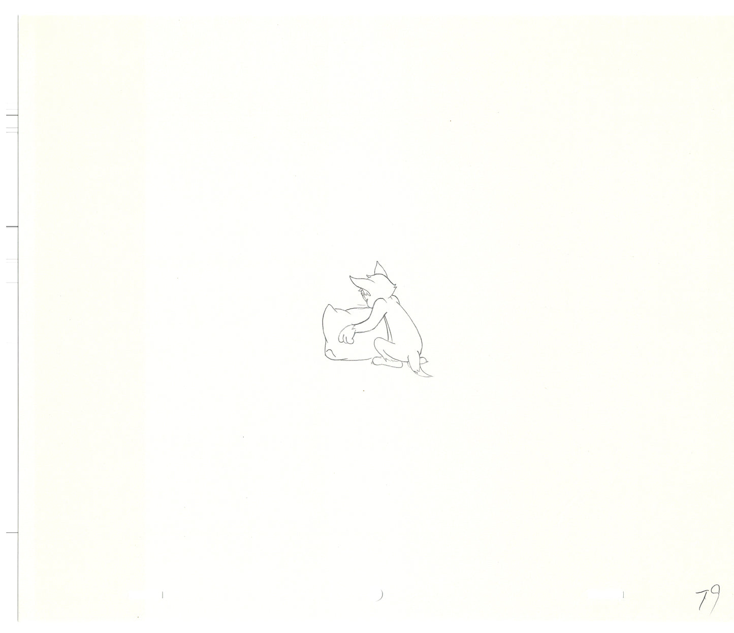 TOM AND JERRY The Movie Original Production Drawing Hanna Barbera 1992 Drawn by and from Estate of Animator Phil Babet b12