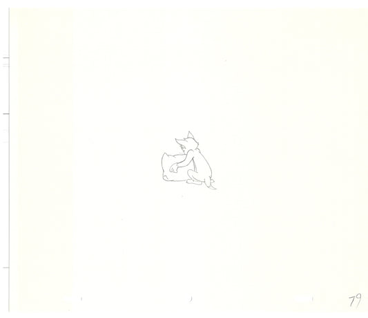 TOM AND JERRY The Movie Original Production Drawing Hanna Barbera 1992 Drawn by and from Estate of Animator Phil Babet b12