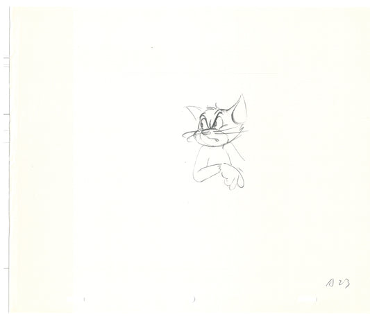 TOM AND JERRY The Movie Original Production Drawing Hanna Barbera 1992 Drawn by and from Estate of Animator Phil Babet b15